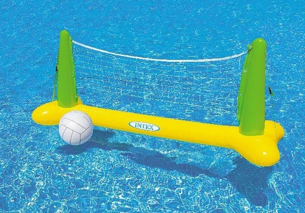 Miniatura Kit Volei Inflável para Piscina com Bola e Rede Intex