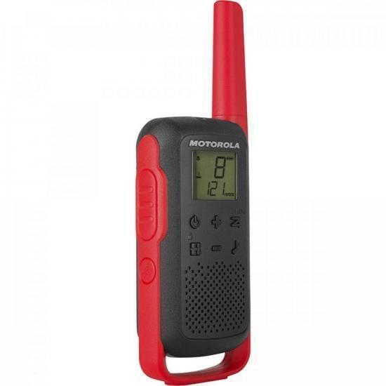 Rádio Comunicador Talkabout 32Km T210 (Par) Vermelho/Preto