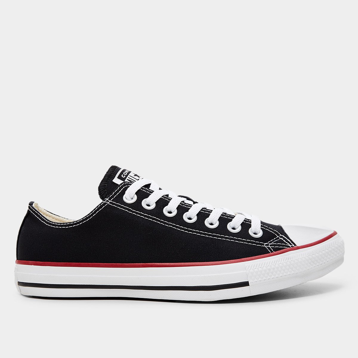 Miniatura Tênis Converse Chuck Taylor All Star Cano Baixo Preto+Vermelho - 33