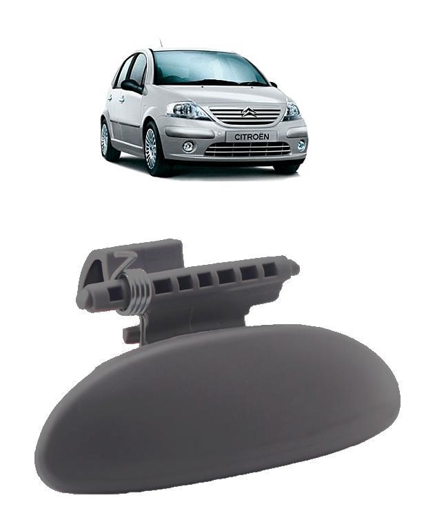 Miniatura Maçaneta Porta Luvas Com Mola Citroen C3 03/12 - Cinza