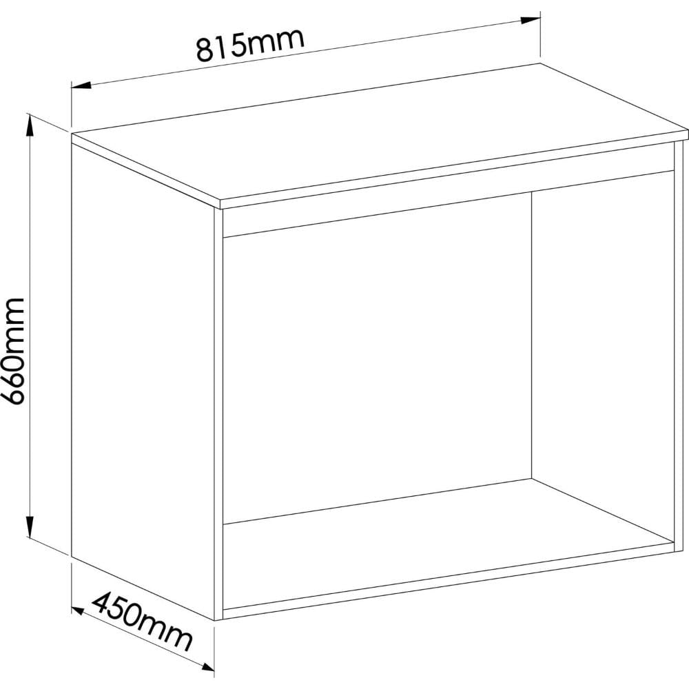 Miniatura Módulo Aéreo 2 Portas Requinte+ Móveis Castro Duna Line