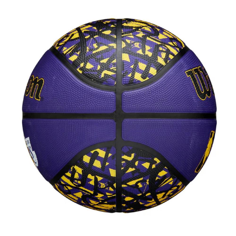 Miniatura Bola de Basquete Wilson NBA Team Graffiti LA LAKERS #7