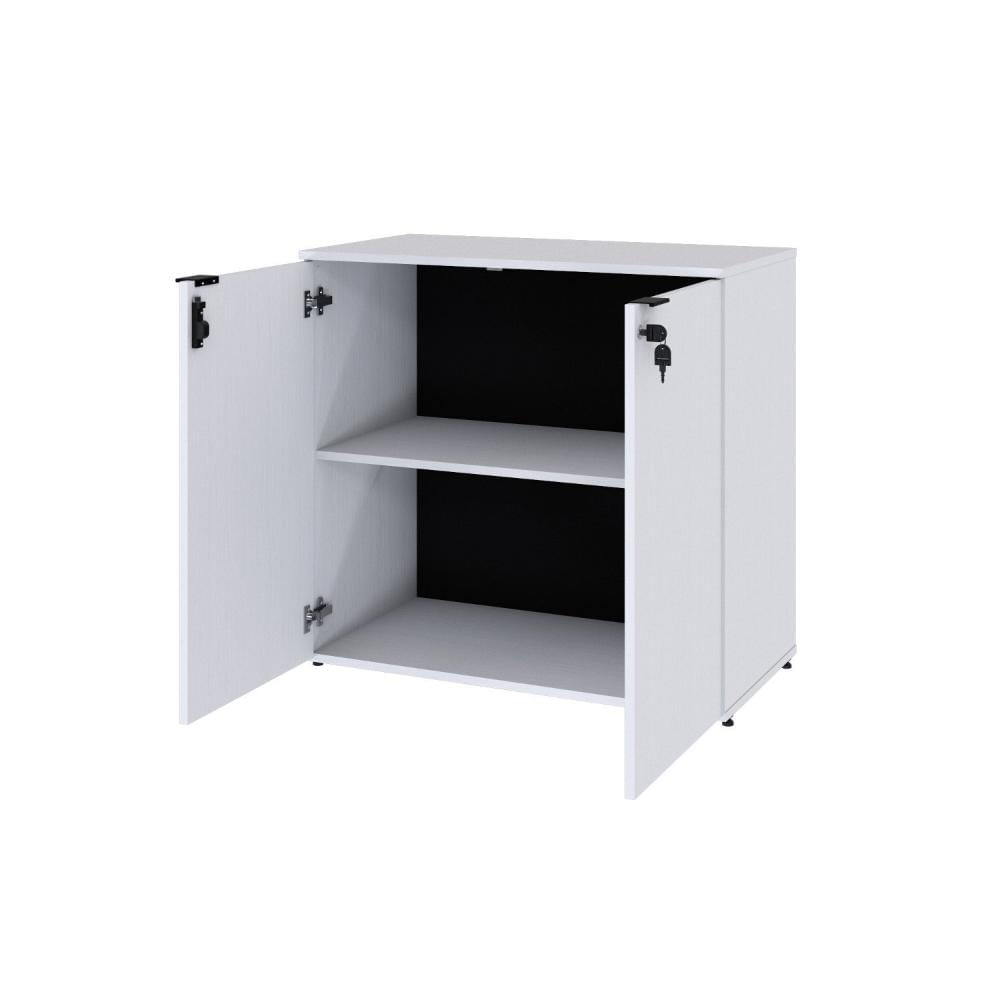 Miniatura Armário Baixo com 2 Portas 75ccm x 80cm x 42cm Branco