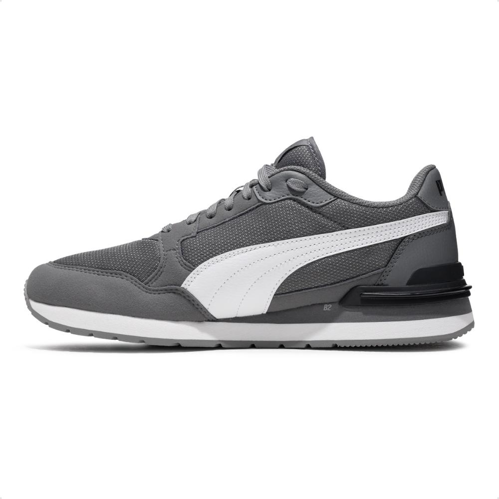 Miniatura Tênis Puma St Runner V4 Unissex Cinza / Branco - 38