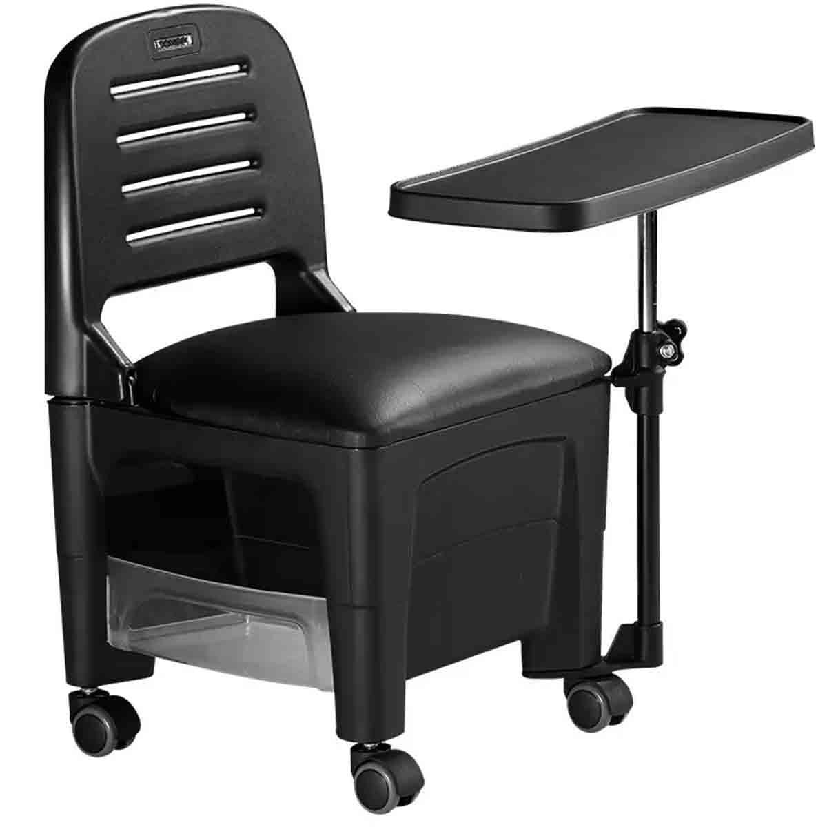 Miniatura Cadeira Ciranda Manicure Pedicure Com Mesa + Suporte P/Pes