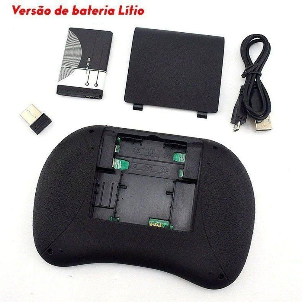 Miniatura Mini Teclado Usb Wireless Touchpad Sem Fio Android Tv Smart