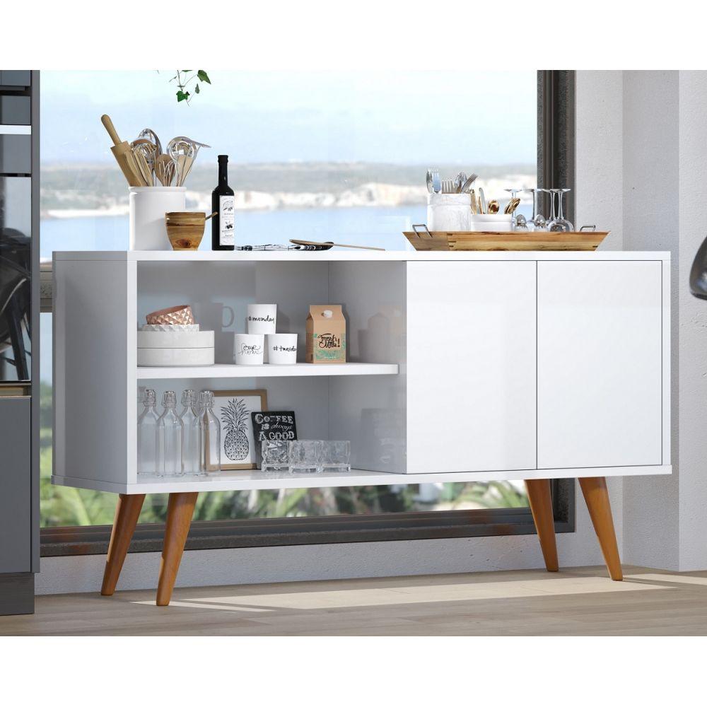 Miniatura Buffet Armário Com 2 Portas E 4 Pés Palito