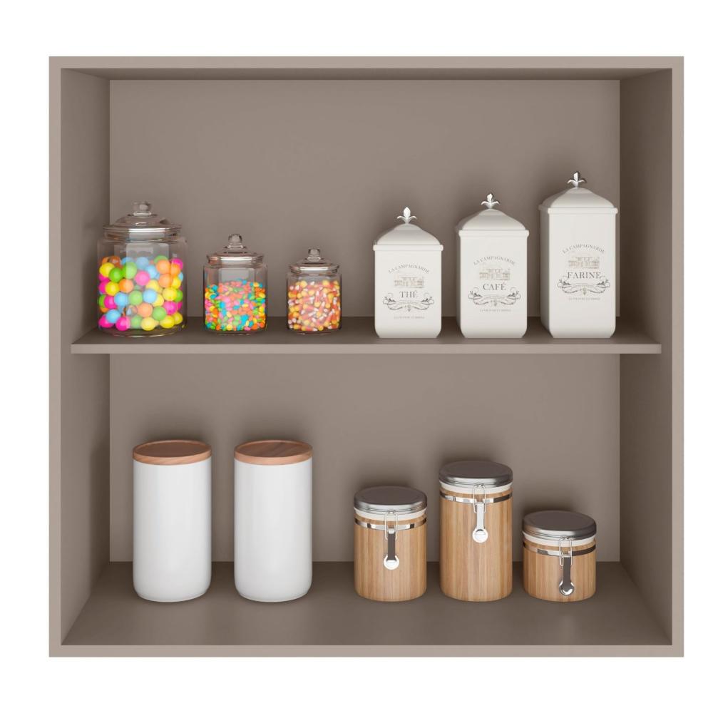 Miniatura Armário de Cozinha Aéreo 80cm 2 Portas Unna Poliman Móveis Fume