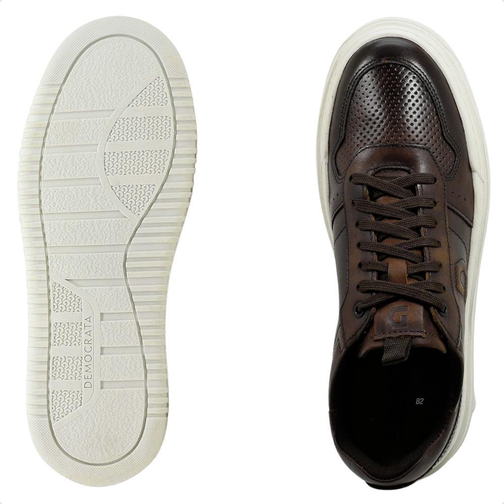 Tênis Democrata Block Masculino Marrom Escuro - 37