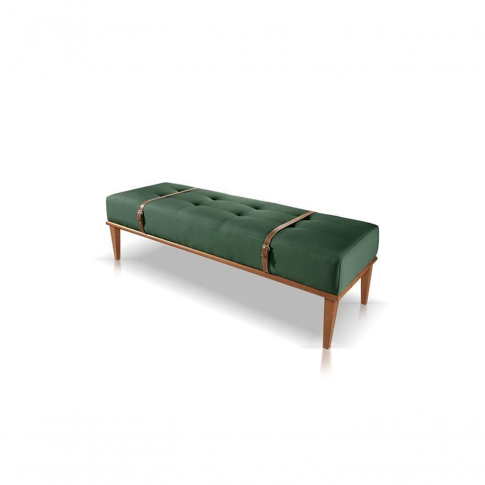 Miniatura Recamier Banco Puff Roma Suede Verde 18