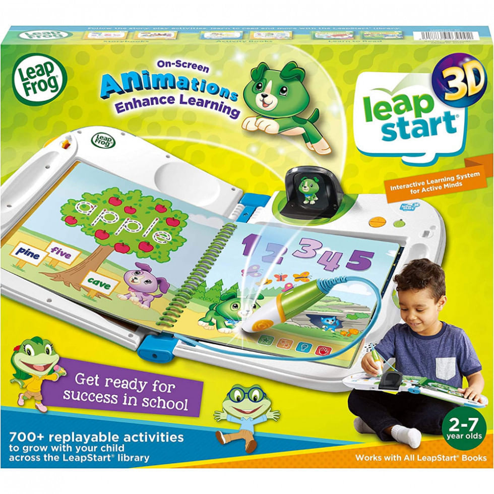 Caderno Interativo de Aprendizagem LeapFrog 3D em Inglês com Caneta Mágica para Crianças de 2 a 7 Anos