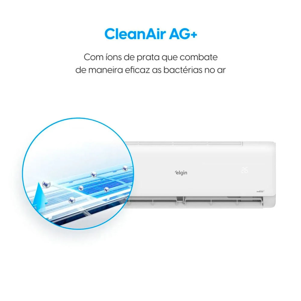 Ar Condicionado Eco Inverter II Split 9000 BTUs Frio Elgin 220V