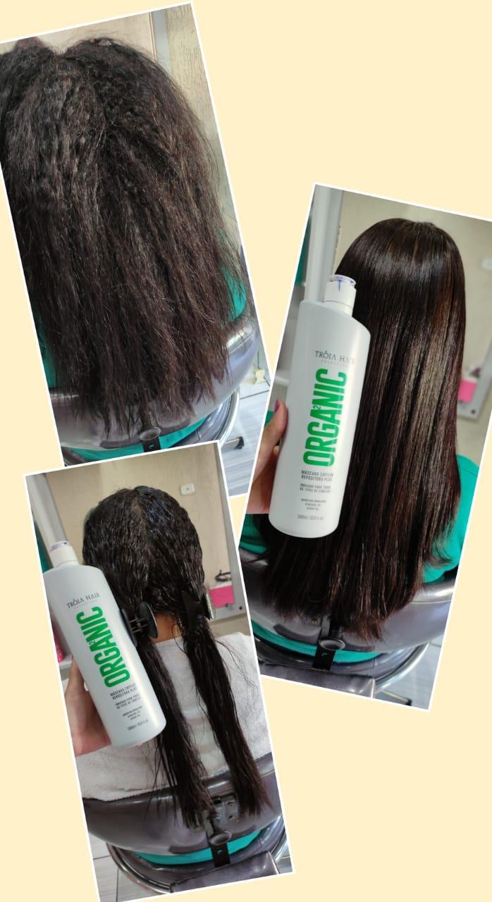 Miniatura Progressiva Definitiva Organica Tróia Hair Sem Formol Kit 1L