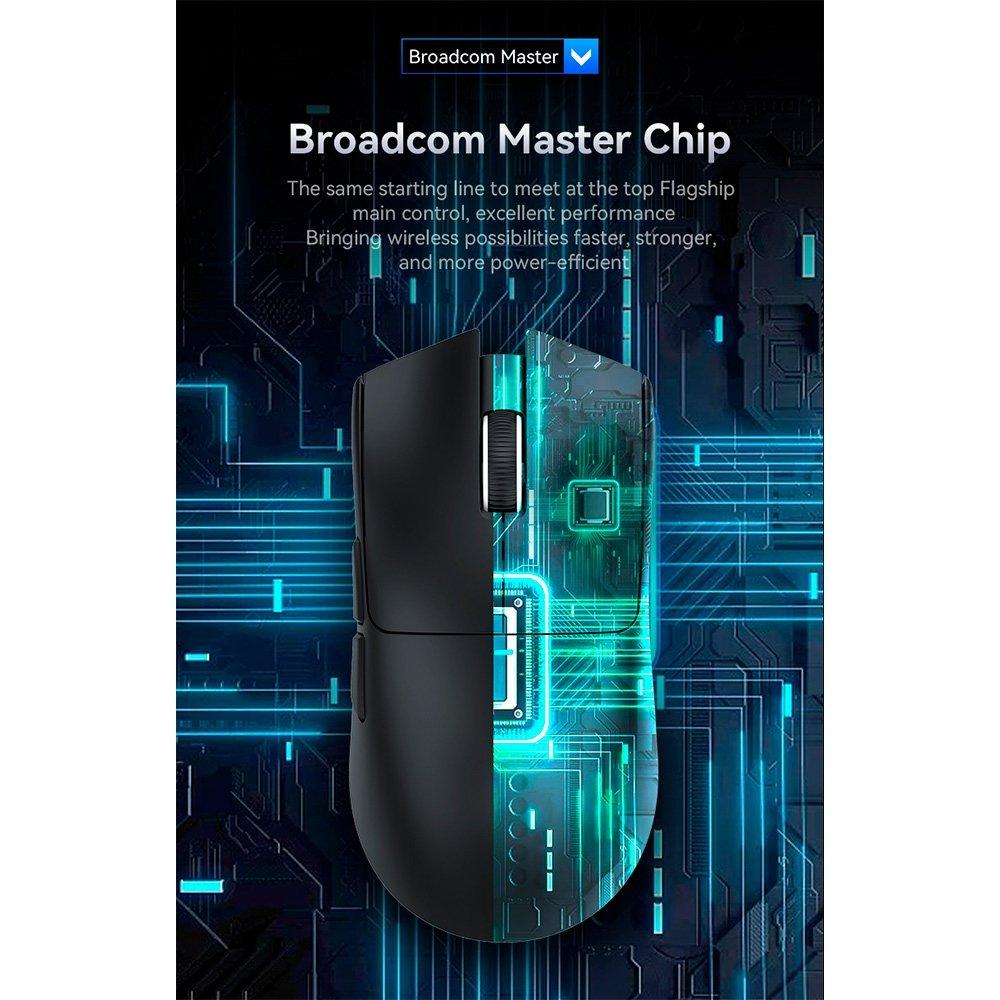 Miniatura Mouse Gamer sem Fio Attack Shark X11 com Dock Black