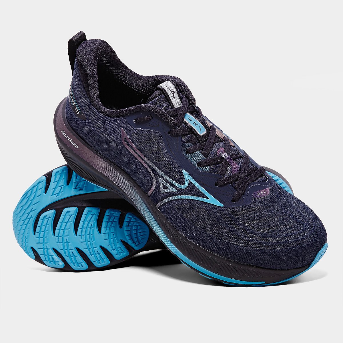 Miniatura Tênis Mizuno Base Ride Masculino Marinho+Preto - 38
