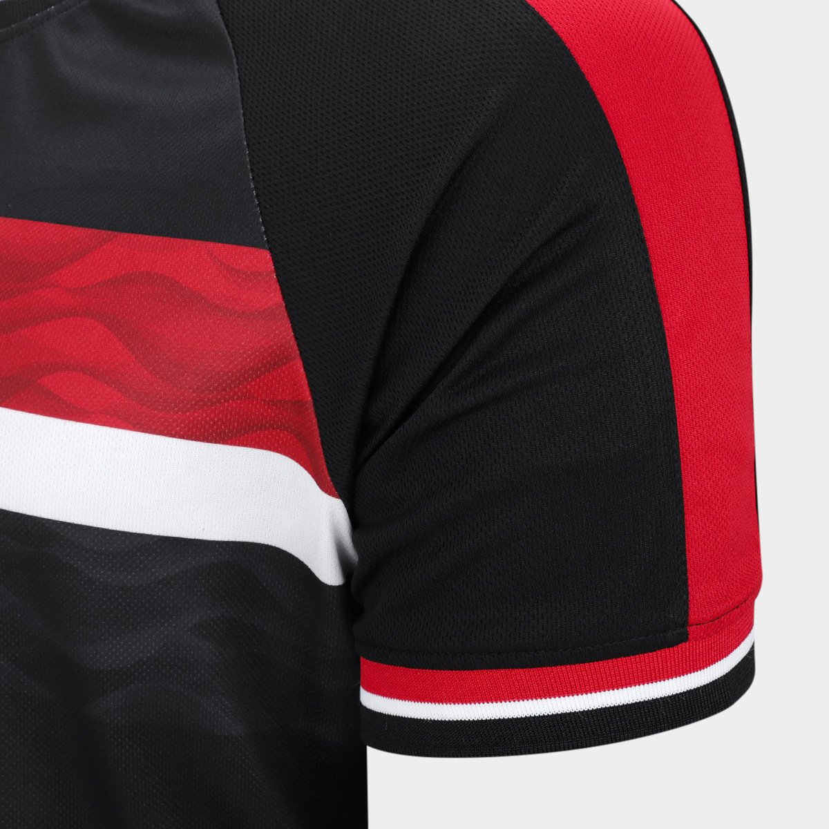 Miniatura Camiseta São Paulo Tri Lotus Masculino Preto+Vermelho - EGG