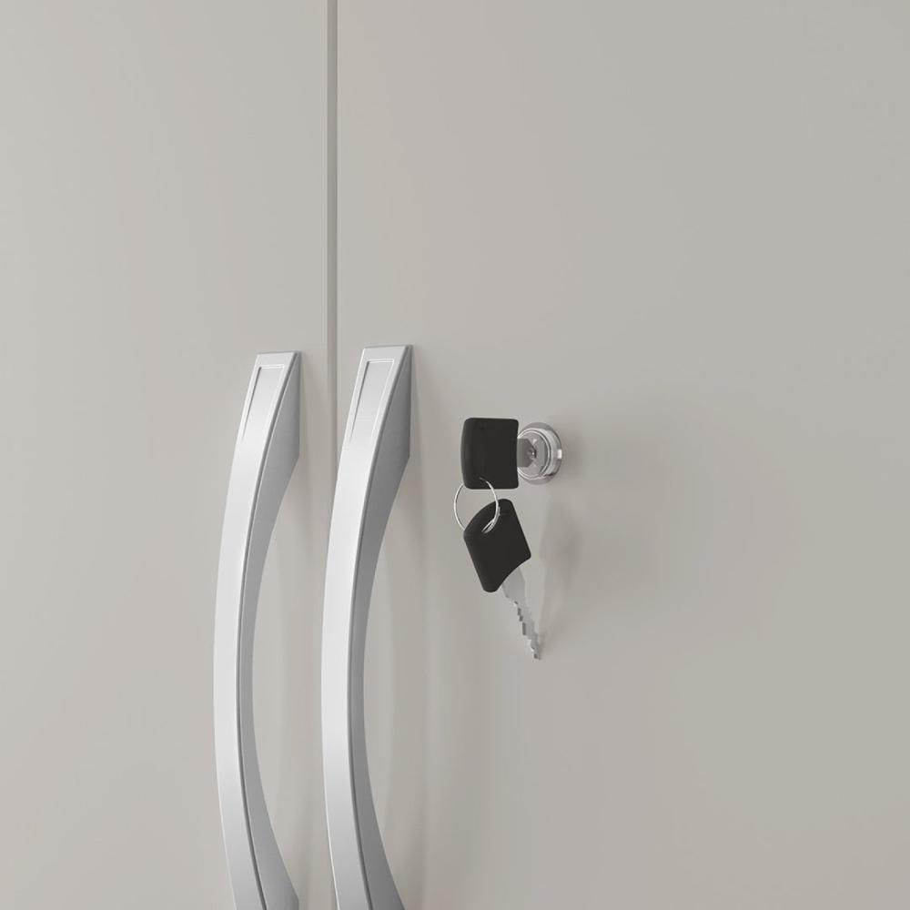 Miniatura Armário Multiuso 2 Portas NT 4020 Notável Móveis Freijó Trend/Off White