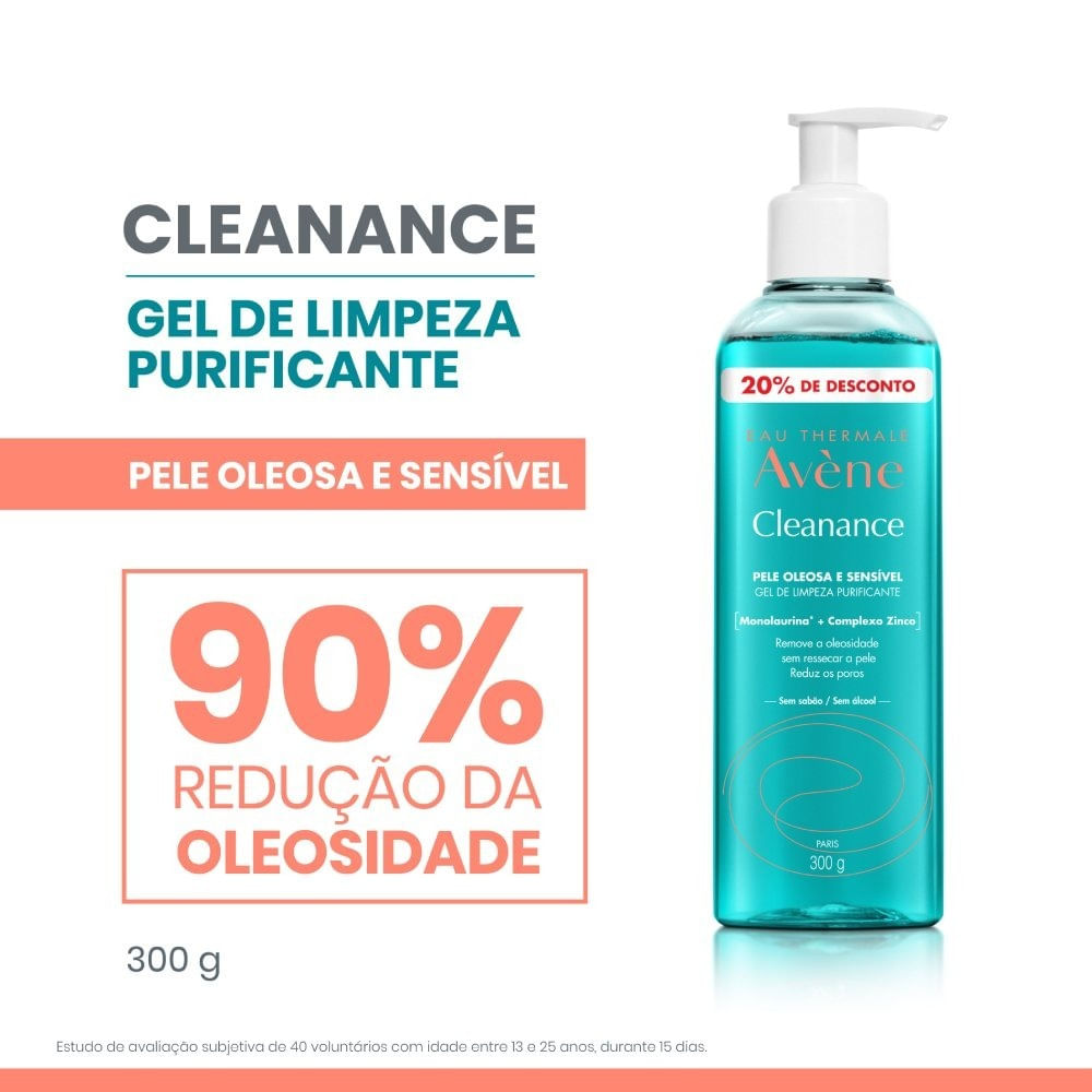 Miniatura Gel De Limpeza Facial Avène Cleanance 20% De Desconto 300g
