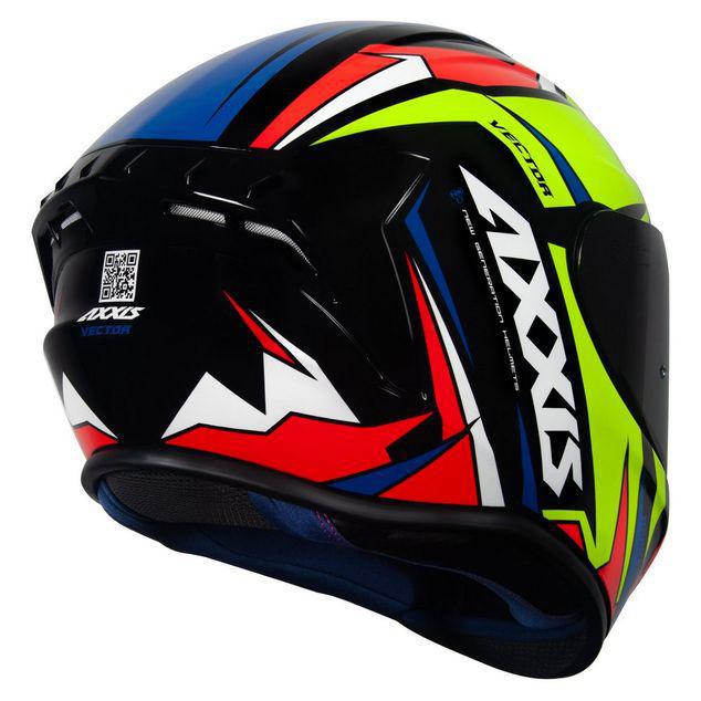 CAPACETE AXXIS DRAKEN VECTOR GLOSS BLACK YELLOW BRILHO
