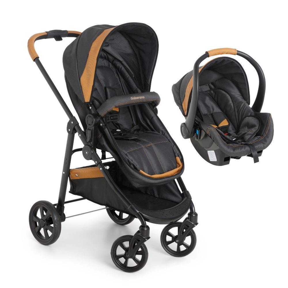 Miniatura Carrinho Galzerano Extreme Caramelo Com Bebe Conforto