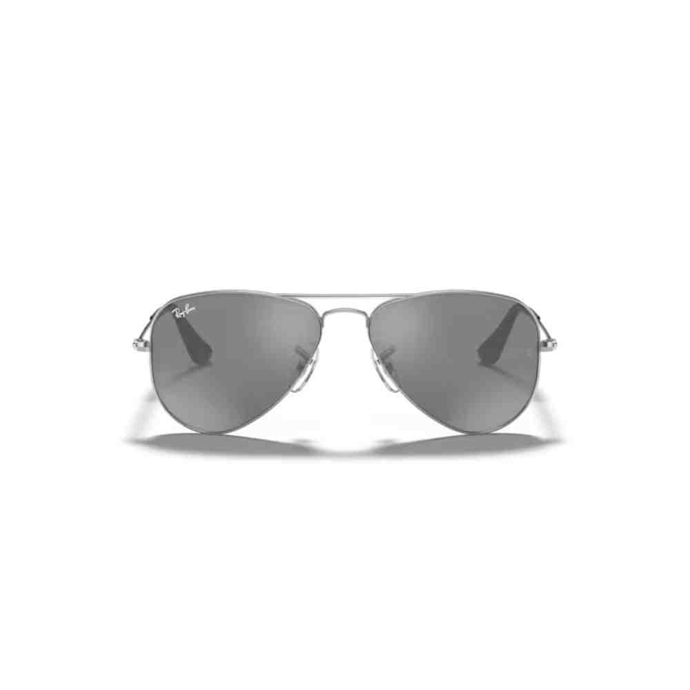 Miniatura Óculos De Sol Ray Ban Aviator Infantil Prata 0Rj9506S2126G50