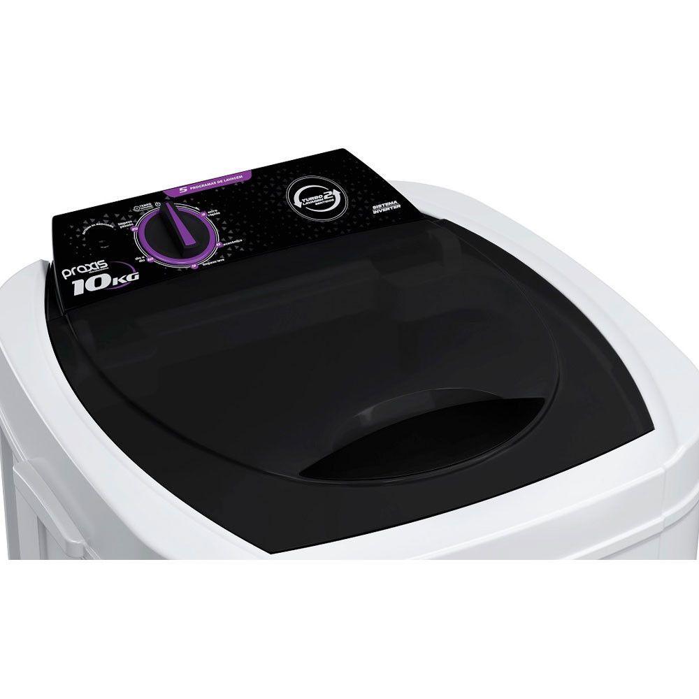 Miniatura Máquina De Lavar Roupas 10kg Semiautomática Praxis Branco 220V