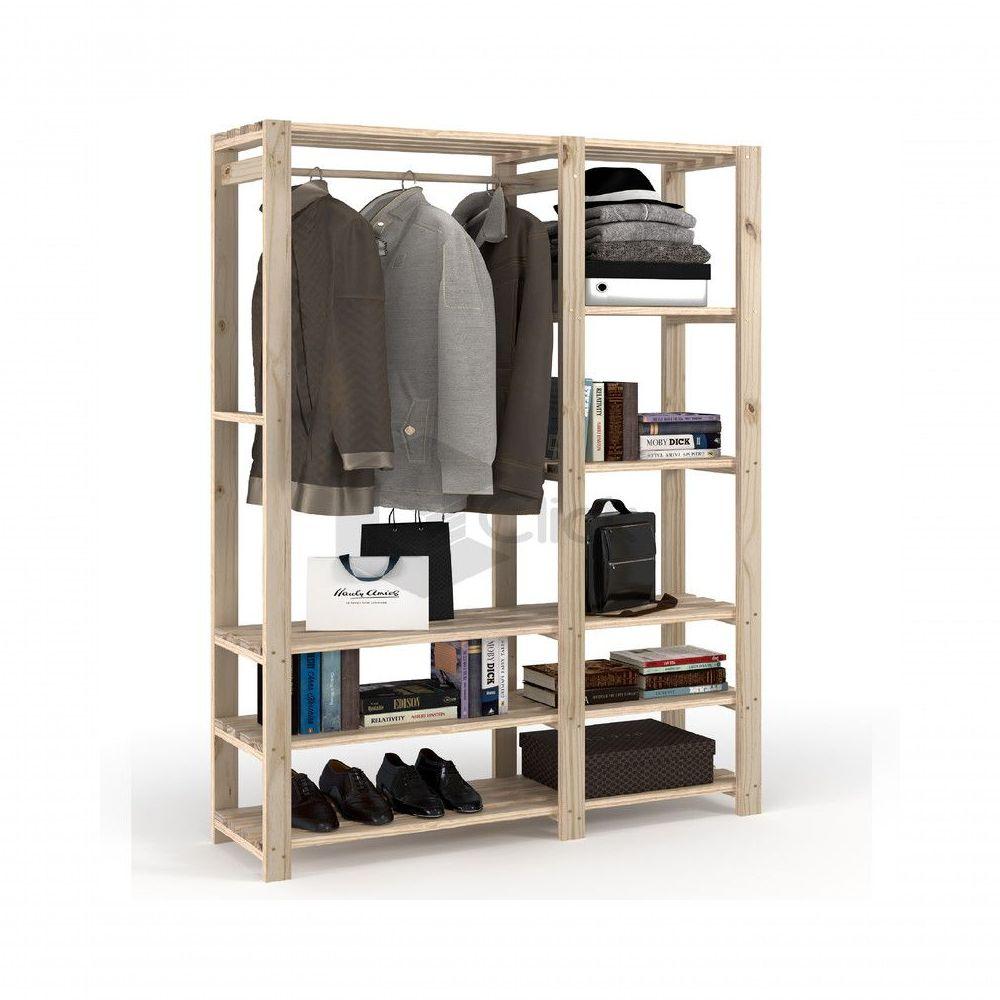 Miniatura Arara Dupla Organizadora Decorativa Madeira Rustica Vintage