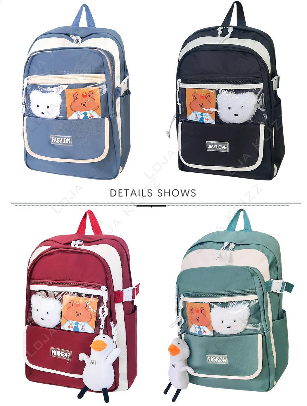 Miniatura Mochila Bolsa Feminina Escolar Fofa Linda Kawaii Impermeável