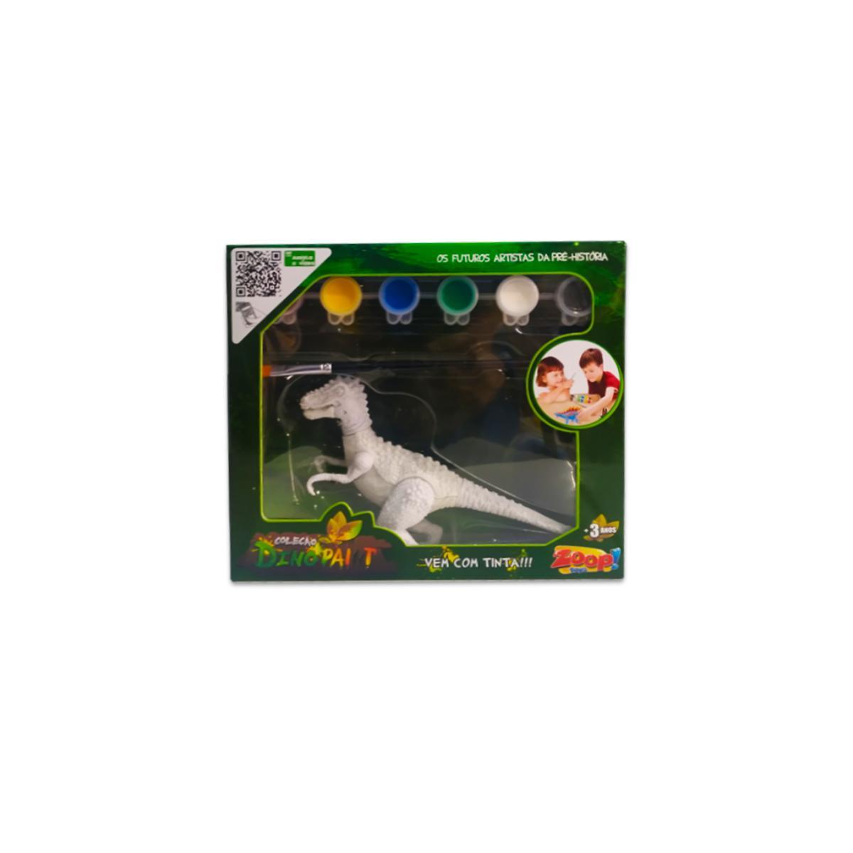 Miniatura Brinquedo Dino Paint Velociraptor Para Colorir Zoop Toys