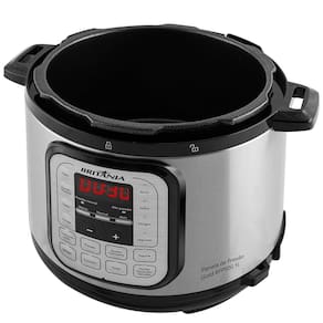 Miniatura Panela Elétrica de Pressão Britânia BPP02G com Revestimento Gold 5L – Preta/Inox 220V