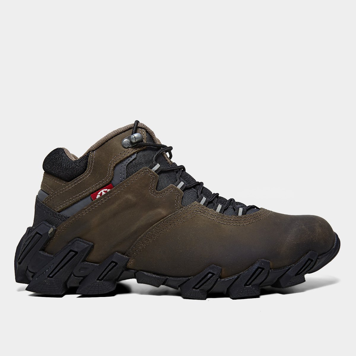 Miniatura Bota Couro Bull Terrier Axis Masculina Marrom Escuro - 43