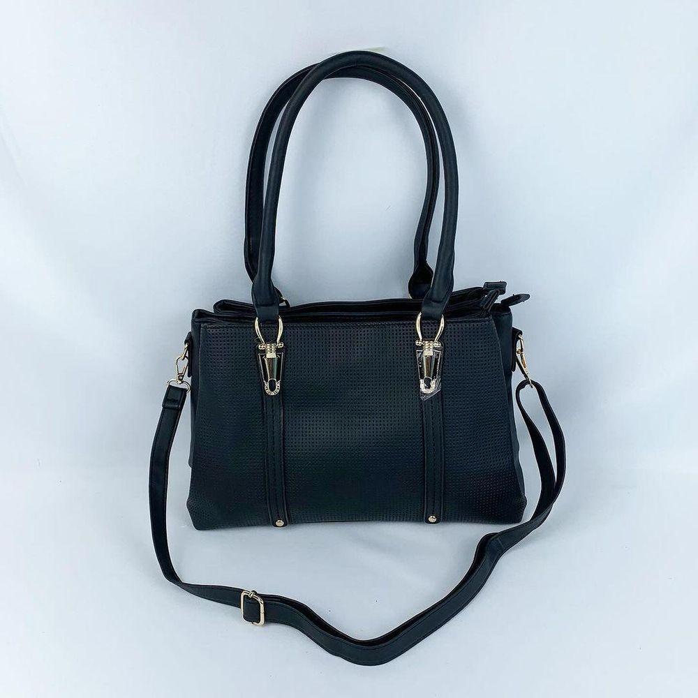 Miniatura Bolsa De Ombro Tote Tranversal Grande Com Alça De Mão preto