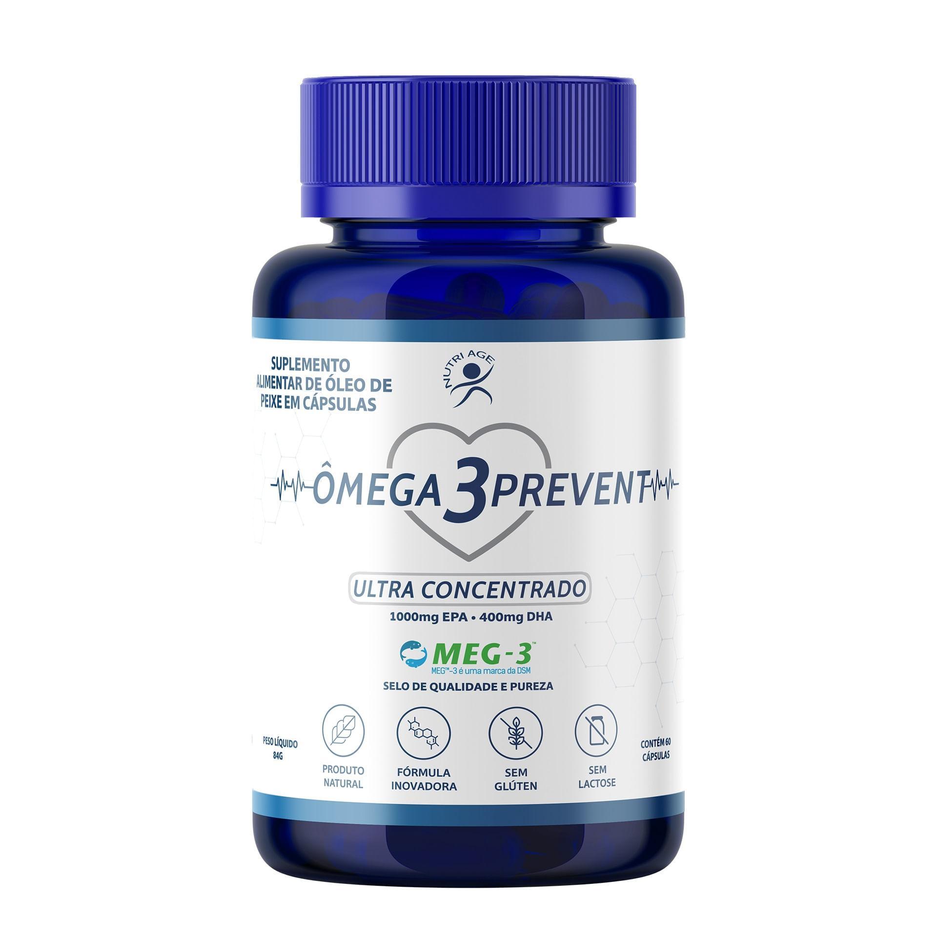 Miniatura Ômega 3 Prevent Ultra Concentrado Meg-3 1.000 Epa 400 Dha 60