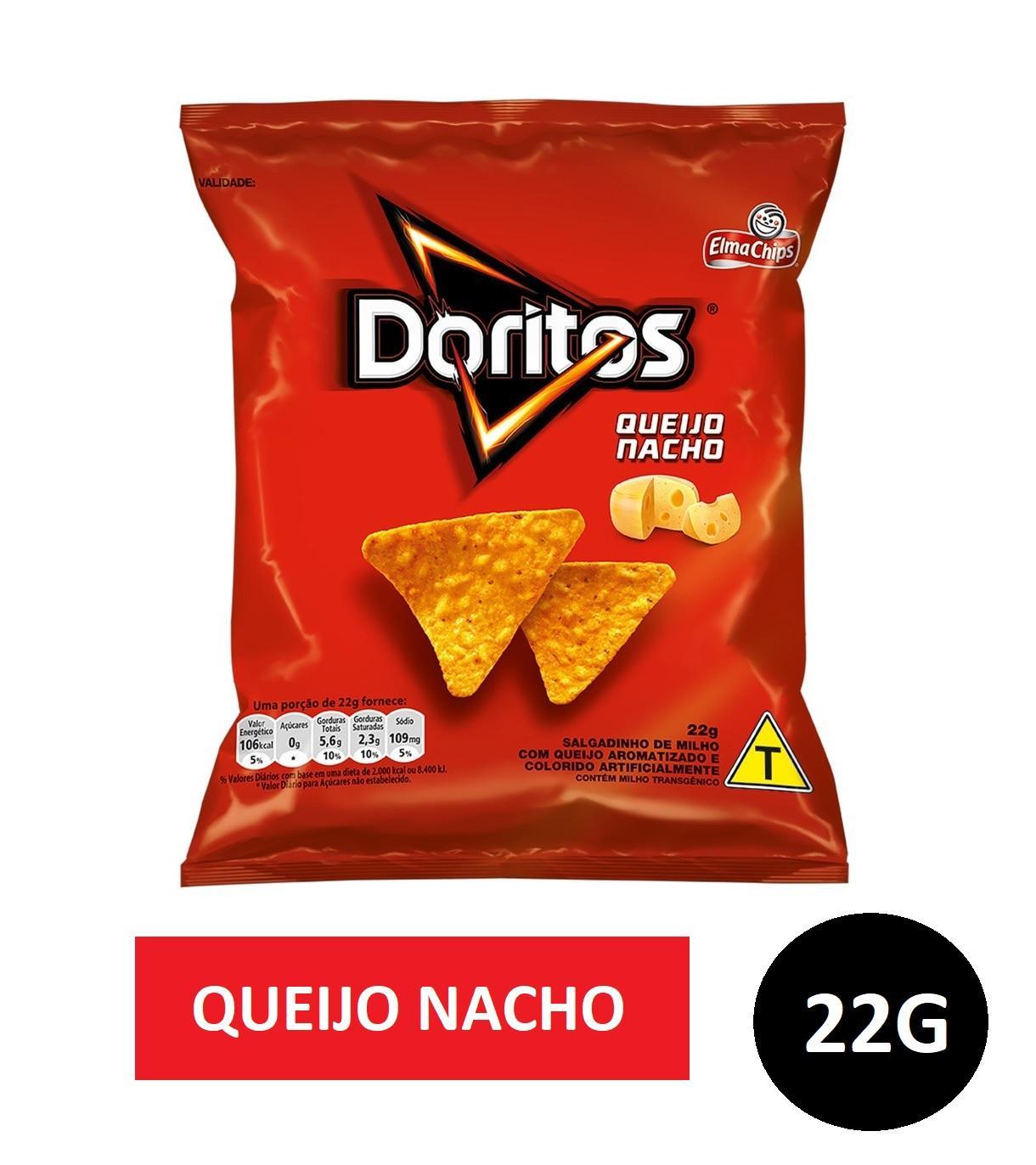 Miniatura Biscoitos Salgadinhos Elma Chips Doritos Caixa Com 40 De 22G