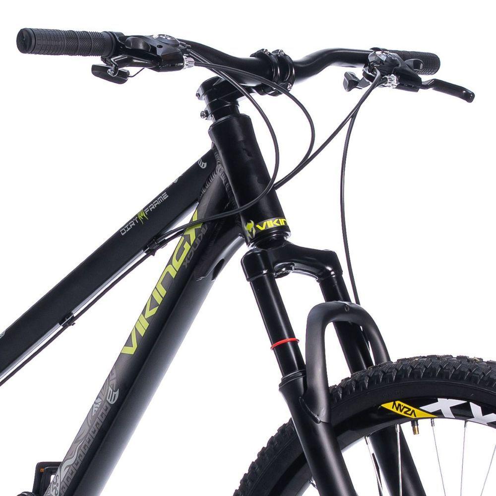 Miniatura Bicicleta Vikingx Tuff 30 Aro 26 21v Shimano Freio A Disco Suspensão Dianteira Alumínio Preto 13