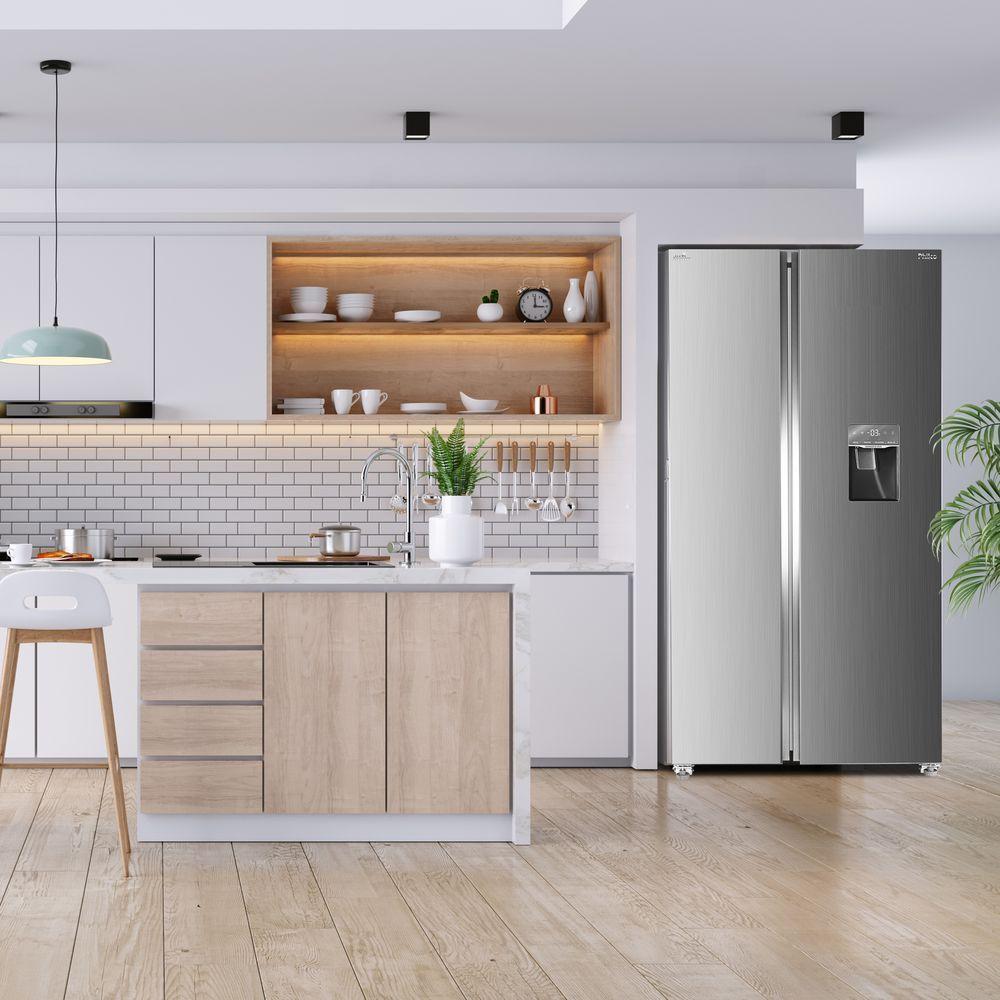 Geladeira Philco Side By Side PRF535ID Eco Inverter 434L Inox 110V