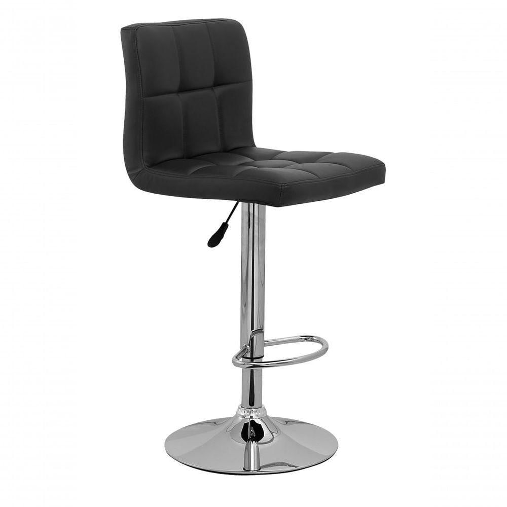 Kit Com 2 Banqueta Gomos Confort , Giratoria, Com Regulagem De Altura Preta