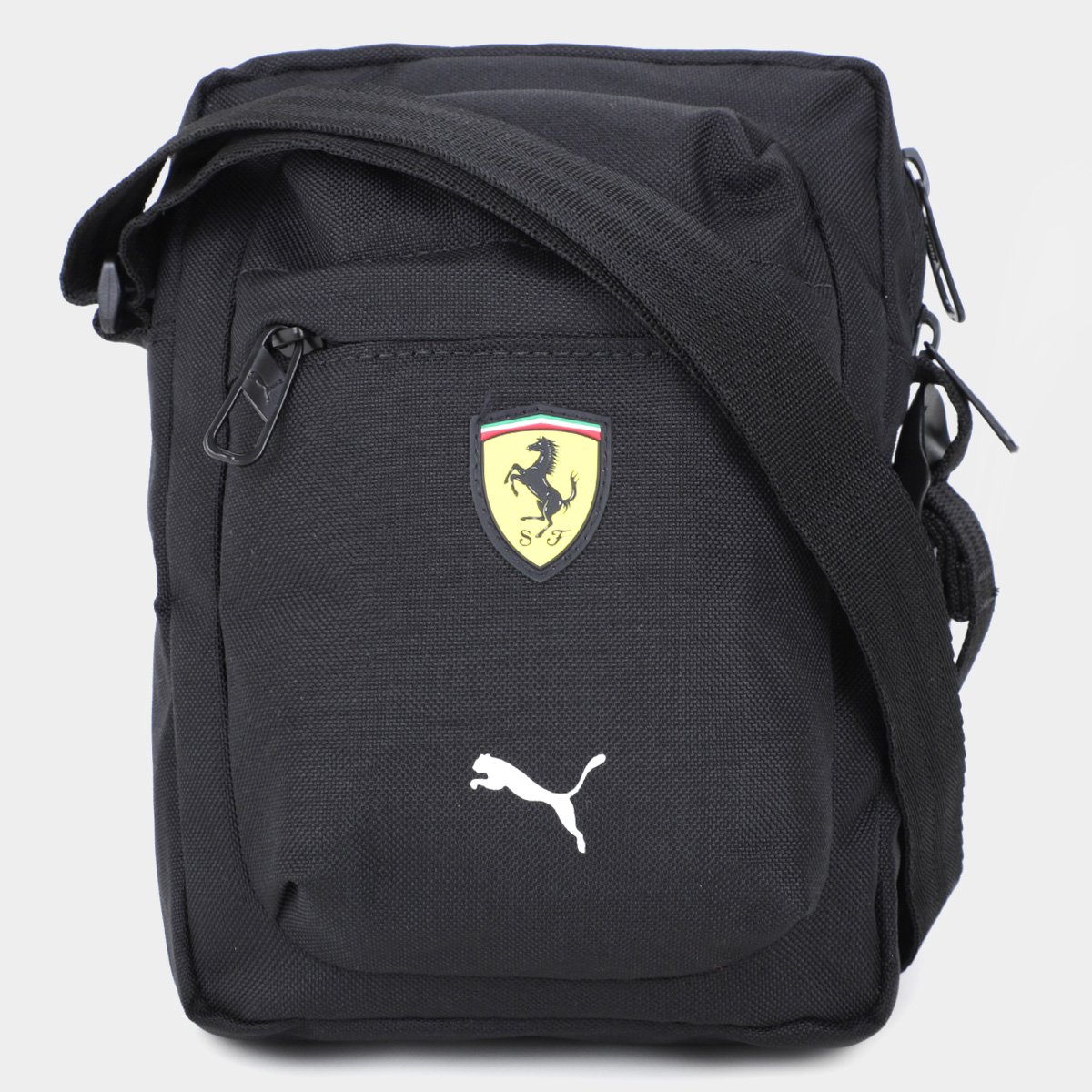 Miniatura Shoulder Bag Puma Ferrari SPTWR Race Portable Preto