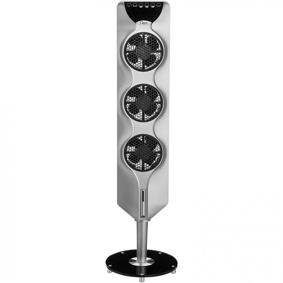 Miniatura Ventilador de Torre Ozeri OZF3 S com Tecnologia Passiva de Redução de Ruído, 110V, Cinza