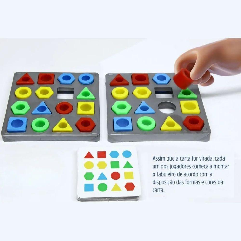 Miniatura Jogo Pedagógico Geometric Com Campainha