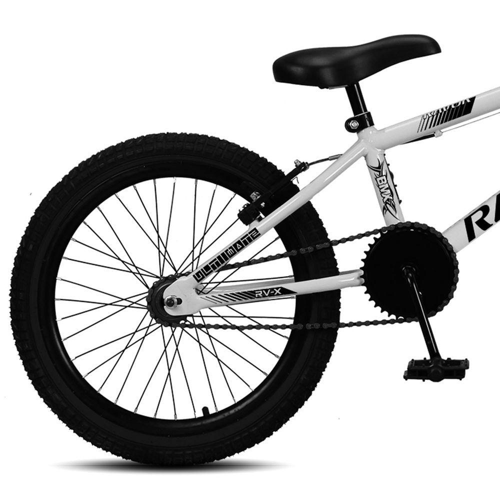 Miniatura Bicicleta Aro 20 Bmx Rv-x Aero Freio V-brake Infantil Branca