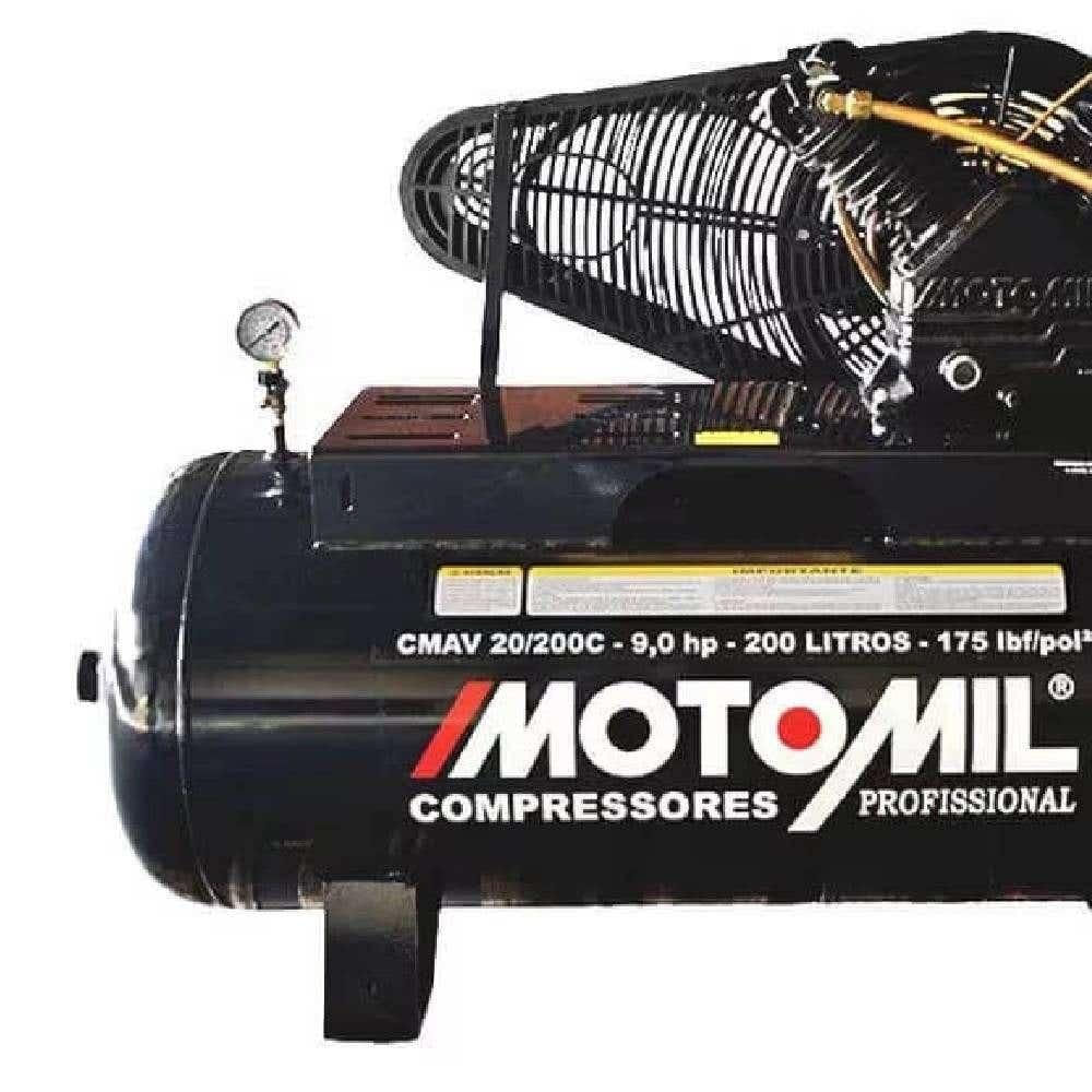 Miniatura Compressor Ar Sem Motor CMAV Gasolina 20 Pés 200l MOTOMIL
