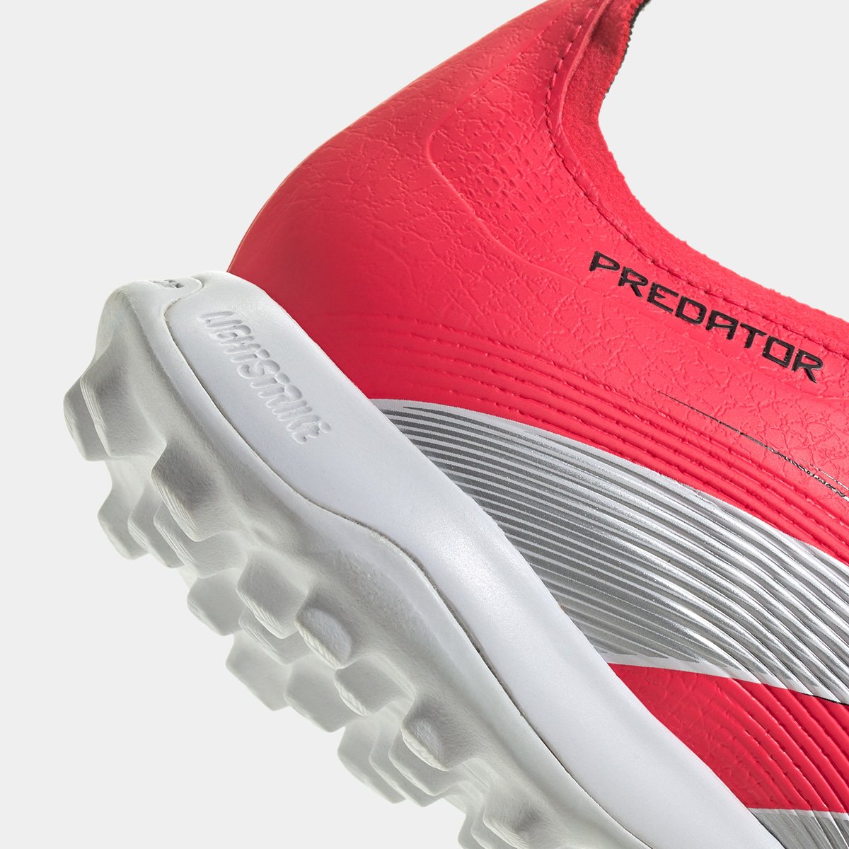 Chuteira Society Adidas Predator League Lin Unissex Vermelho+Branco - 37