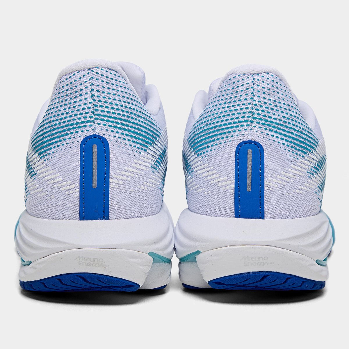 Miniatura Tênis Mizuno Wave Rider 28 Feminino Branco+Azul - 34