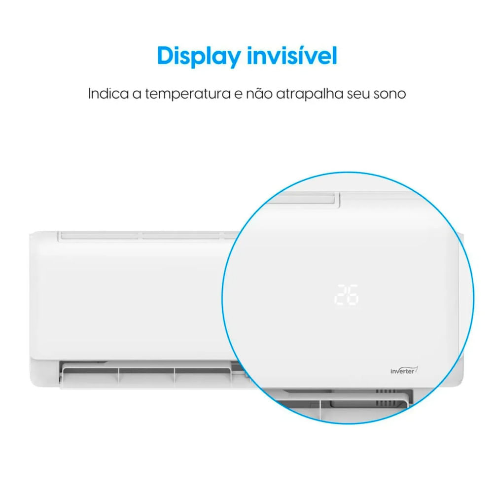 Miniatura Ar Condicionado Eco Inverter II Split 9000 BTUs Frio Elgin 220V