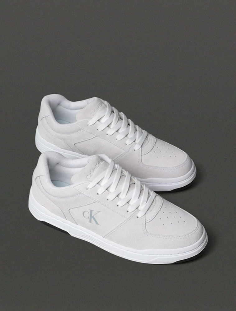 Miniatura Tênis Masculino Court Camurça Calvin Klein Jeans - Off White Tênis Masculino Court Camurça Calvin Klein Jeans Off White 38