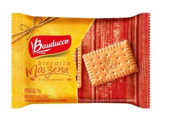 Miniatura Biscoito Maizena Maisena Bauducco Em Sachê Bolacha 9G-120Un
