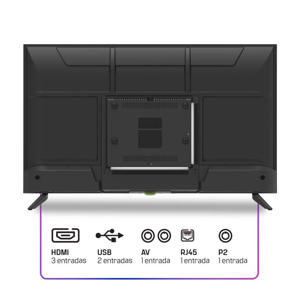 Miniatura Smart Tv HQ 32 HD Tela Sem Bordas Sistema Android Design Slim HQS32NKHM Bivolt
