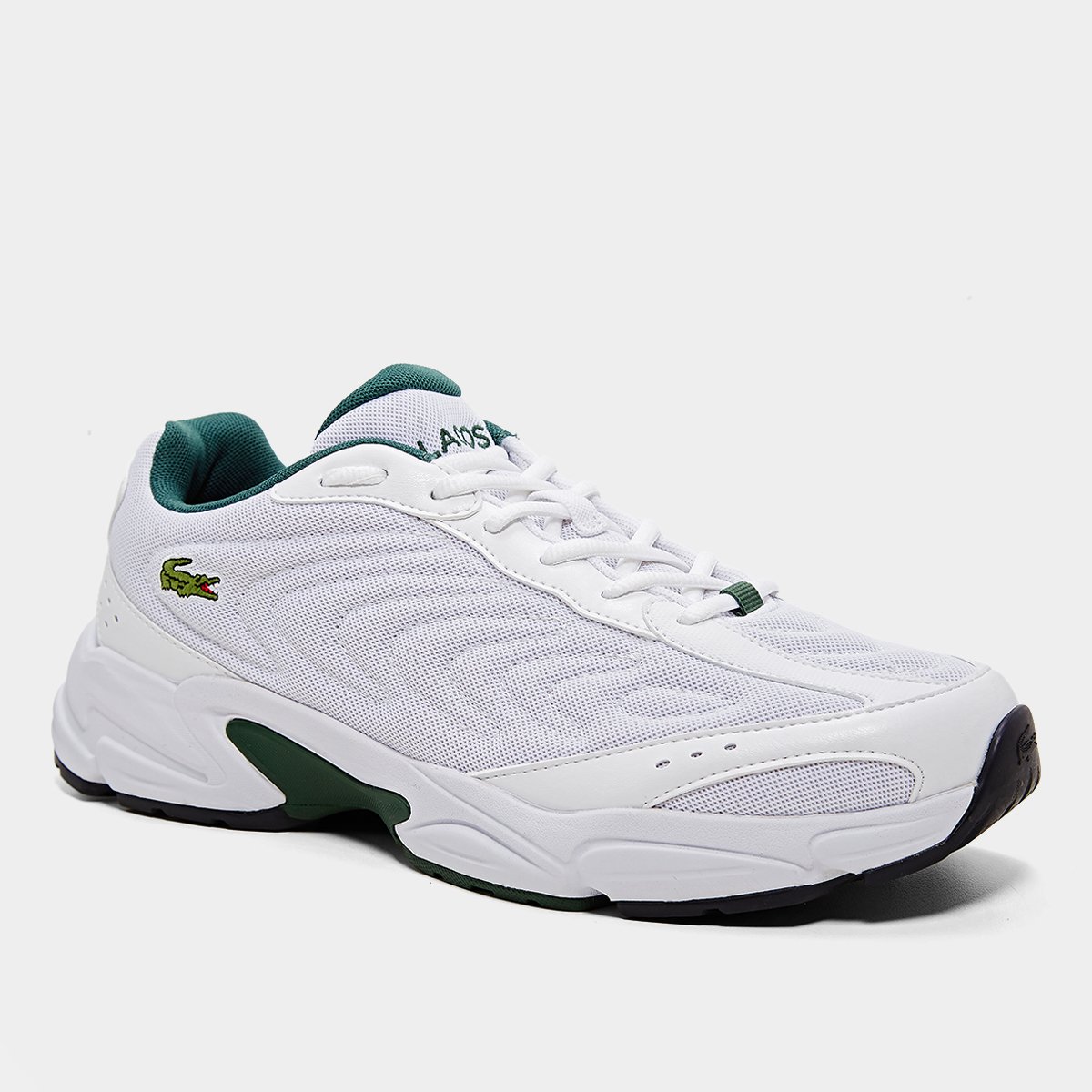 Miniatura Tênis Lacoste Storm 96 2K Lite Masculino Branco+Verde - 38