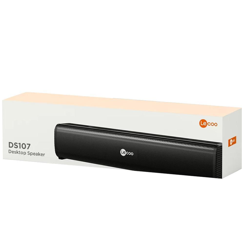 Miniatura Soundbar Lecoo 2.0 P2 Alimentação Usb Drive, 6W, Lecoo Ds107